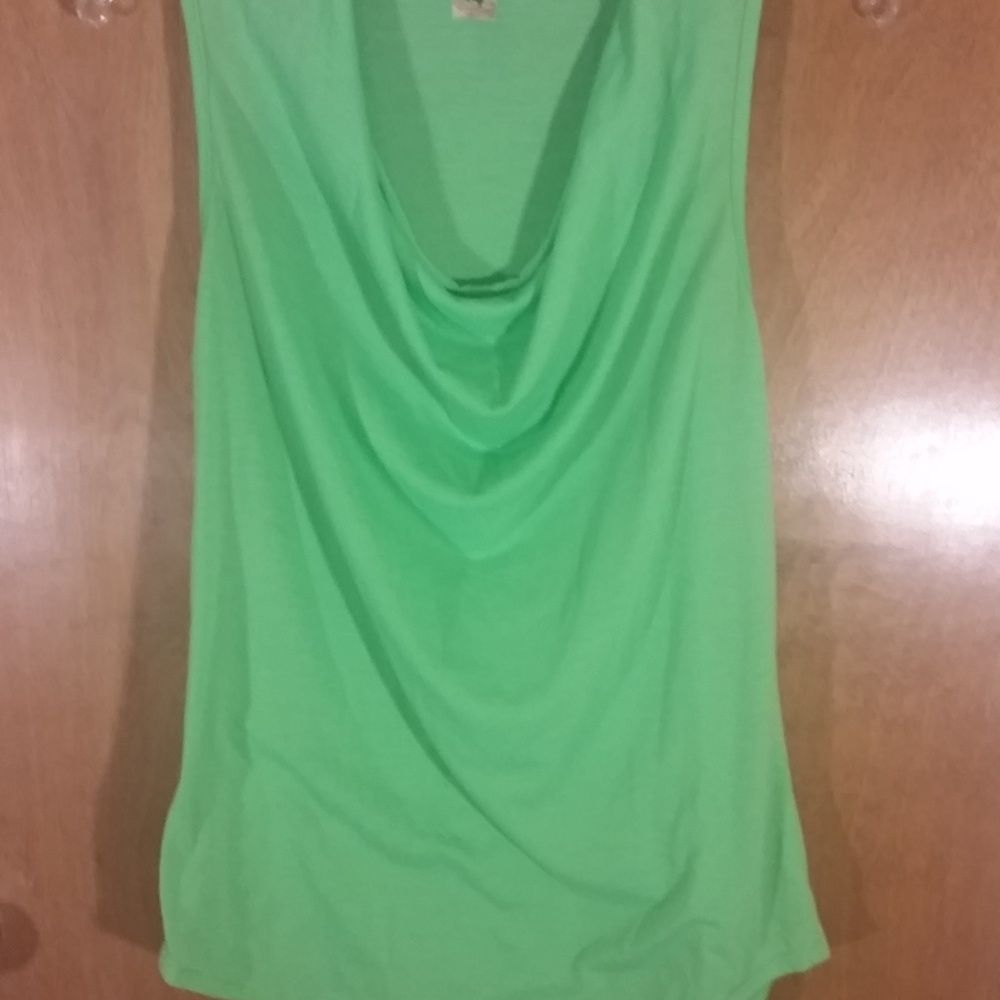 L8teR lime green sleeveless shirt/tank top
